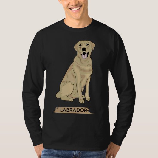 T-shirt Golden Labrador Retriever Chien Masque (Devant)