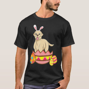 T-shirt Golden Labrador Retriever Pâques mignonne Bunny Ea