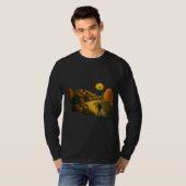 T-shirt Golden Lantern Path Village Illustration Art Print (Devant entier)