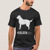 T-shirt Golden Papa For Men Funny Chien Golden Retriever C (Devant)