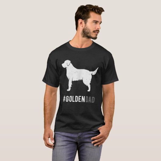 T-shirt Golden Papa For Men Funny Chien Golden Retriever C (Devant entier)