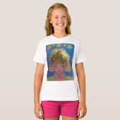 T-shirt Golden Princess Star Design (Devant entier)