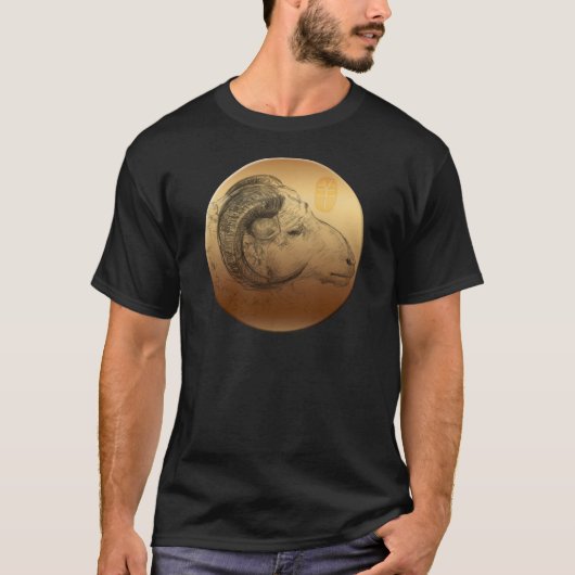 T-shirt Golden Ram Année Astrologie chinoise Zodiac B Homm (Devant)