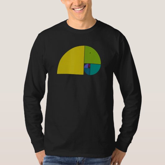 T-shirt Golden Ratio Elephant   Fibonacci Spiral 1   Fan F (Devant)