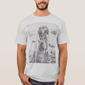 T-shirt Golden Retriers Art meilleur papa jamais (Devant)