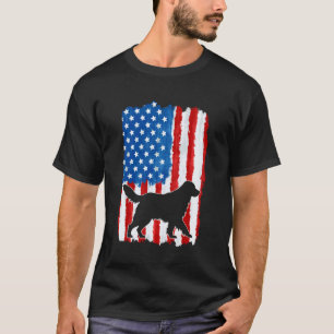 T-shirt Golden Retriever 4 juillet Patriote Hommes Femmes