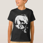 T-shirt Golden Retriever And Moon Halloween Costume Dog Lo (Devant)