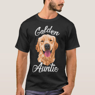 T-shirt Golden Retriever Auntie pour femmes Mère chien ani