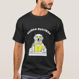T-shirt Golden Retriever Barman Chien Drôle Pun Blague Des