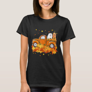 T-shirt Golden Retriever Camion Citrouille Halloween Thank