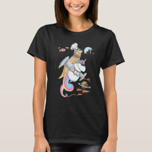 T-shirt Golden Retriever Chien à Cheval Licorne Nourriture