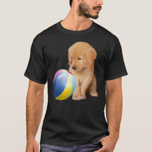 T-shirt Golden Retriever Chien Animal Et Balle Labrador Ch