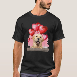 T-shirt Golden Retriever Chien Joyeuse Saint-Valentin Anim