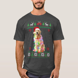 T-shirt Golden Retriever Chien laide doux Noël Chiot