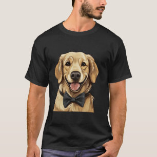 T-shirt Golden Retriever Chien portant la Cravate du cou N