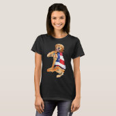 T-shirt Golden Retriever Chien Tattoo J'aime maman (Devant entier)