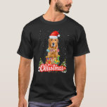 T-shirt Golden Retriever Christmas Idea For Kids & Santa H<br><div class="desc">Idée de Noël pour les enfants et le Père Noël Golden Retriever pour Noël.</div>