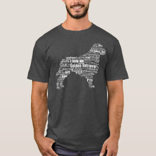 T-shirt Golden Retriever Décrit En Plusieurs Mots