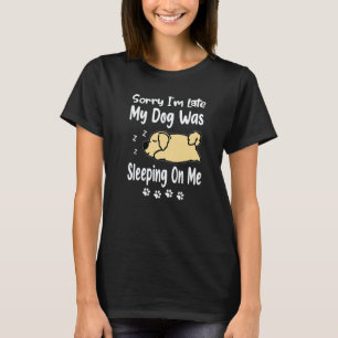 T-shirt Golden Retriever Désolé pour le retard Mon chien d