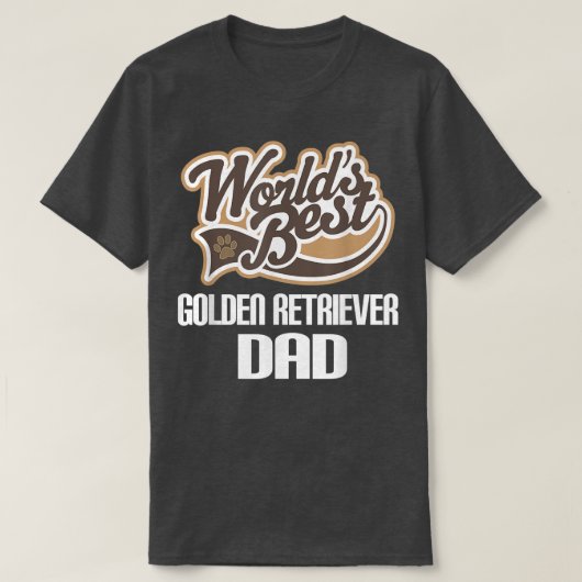 T-shirt Golden Retriever Dog Dad Pet Gift  (Design devant)