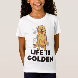 T-Shirt Golden Retriever Dog - La vie est dorée