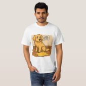 T-shirt Golden Retriever Drôle blague (Devant entier)