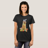T-shirt Golden Retriever Easter Day Bunny Eggs Easter Cost (Devant entier)