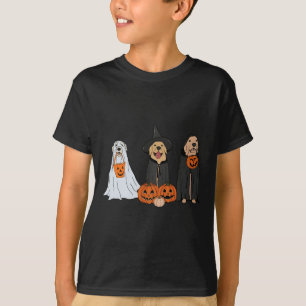 T-shirt Golden Retriever Ghost Halloween Tricoter Ou Treat