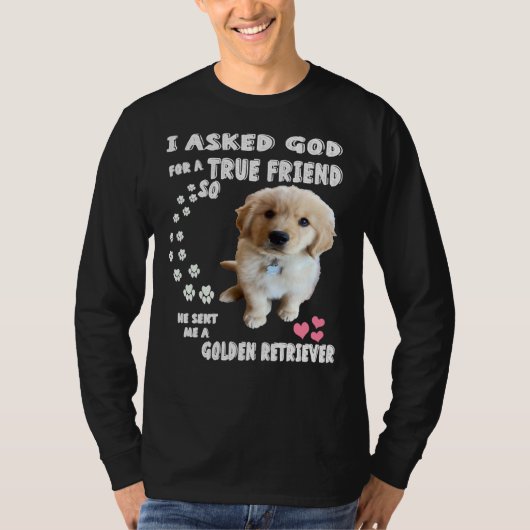 T-shirt Golden Retriever Golden Retriever Cute Golden Retr (Devant)