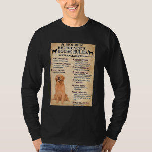 T-shirt Golden Retriever House Règles Golden Retriever Owe