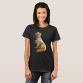 T-shirt Golden Retriever I Love Mom Tattoo Dog Mother's (Devant entier)