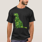T-shirt Golden Retriever Irlandais Shamrock Clover - St Pa (Devant)