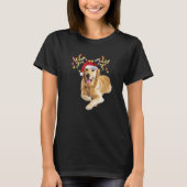 T-shirt Golden Retriever laide Xmas Sweer Antlers Chien (Devant)