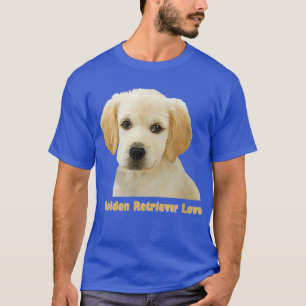 T-shirt Golden Retriever Love Puppy Favori 