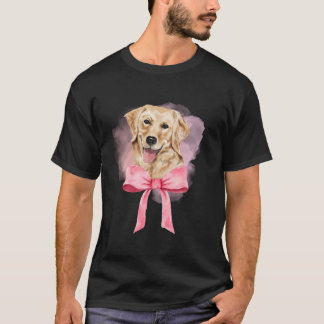 T-shirt Golden Retriever Lover Cadeau Coquette Chien en Bo