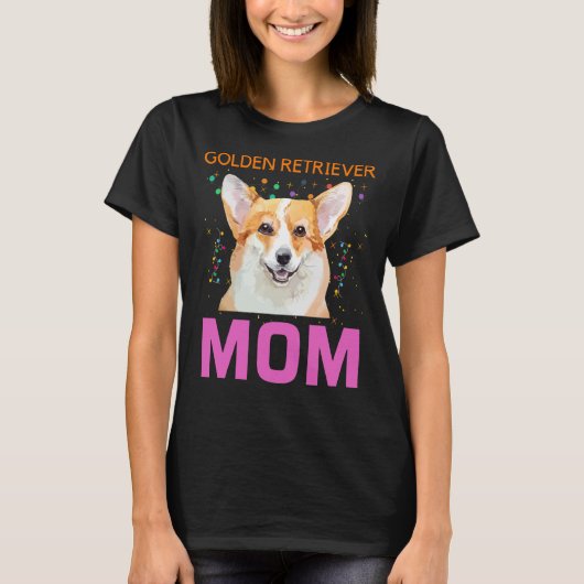 T-shirt Golden Retriever Maman 166 (Devant)