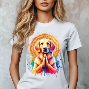 T-shirt Golden Retriever Mandala Art Design