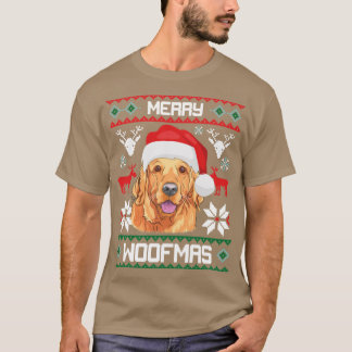 T-shirt Golden Retriever Merry Woofmas Christmas Goldie Do
