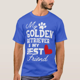 T-shirt Golden Retriever Mon golden retriever est mon meil