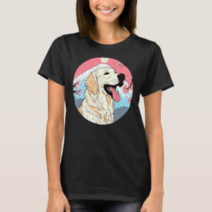 T-shirt Golden Retriever Mont Fuji Funny Chien Landmark