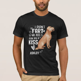 T-shirt Golden retriever n'a pas pété Kiss Dog