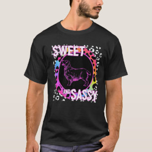 T-shirt Golden Retriever Nostalgie des Années 90 Léopard A