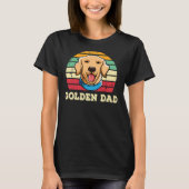 T-shirt Golden Retriever Papa Cute Lab Chien Fête des père (Devant)
