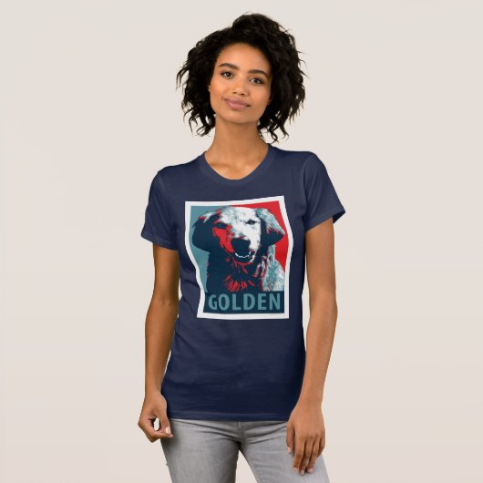 T-shirt Golden Retriever par Hope Dogs (Devant entier)