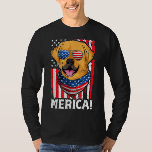 T-shirt Golden Retriever Patriotique Chien Vêtements Usa D