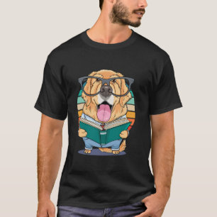 T-shirt Golden Retriever Retour À L'École Chien Bibliophil