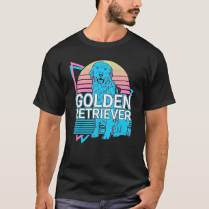T-shirt Golden Retriever Rétro