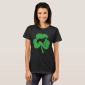 T-shirt Golden Retriever St Patricks Day Distressed Shamro (Devant entier)