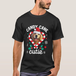 T-shirt Golden Retriever Sucre de canne Cutie Funny Xmas C