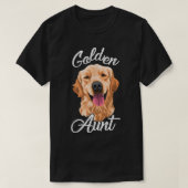 T-shirt Golden Retriever Tante pour femmes Mère chien anim (Design devant)